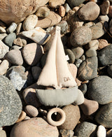 Pondus sejlbåd mobile, blå/off-white