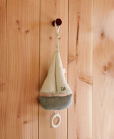 Pondus sejlbåd mobile, blå/off-white