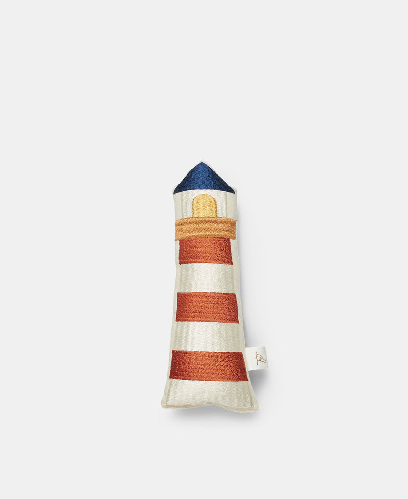 Klint fyrtårn rangle, off-white/flerfarvet